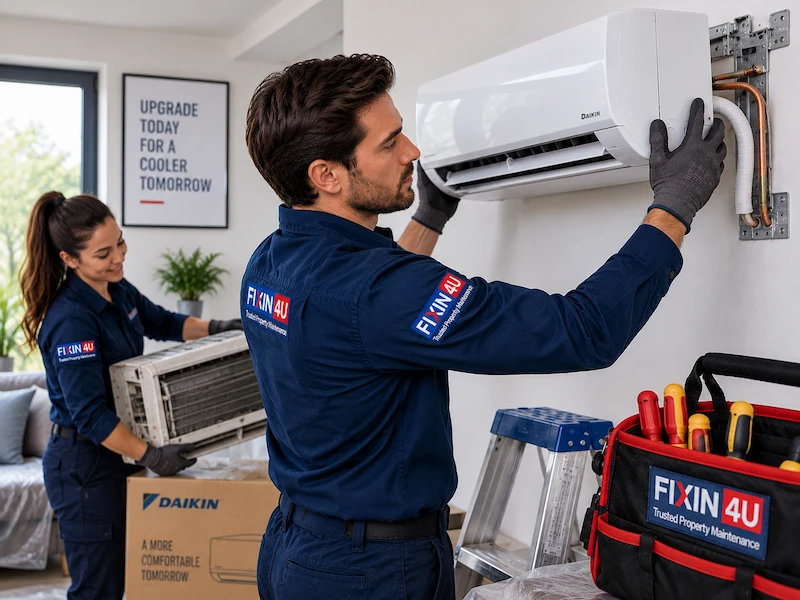 Fixin4u air conditioning system replacement service in London